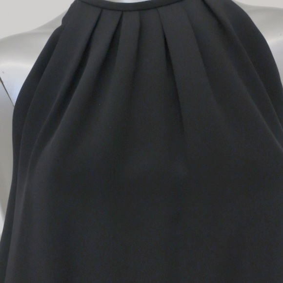 Celine Dress Black Silk Sleeveless Pleated - Picture 3 of 6